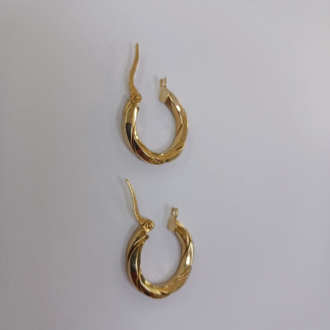 ARRACADAS PAR ORO 10 K 1.3 GRMS (SEMINUEVO)