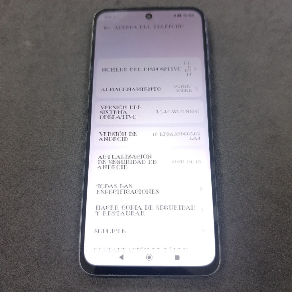 CELULAR XIAOMI REDMI 13 24049RN28L (2024) 256 GB 8 GB RAM (SEMINUEVO)