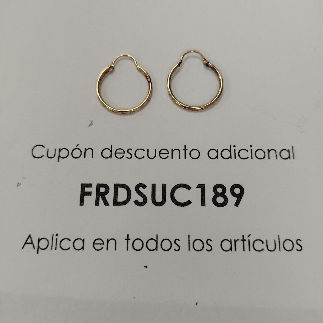 ARRACADAS PAR ORO 10 K 1,00 GRMS (SEMINUEVO)