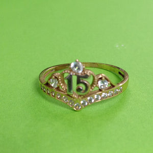 ANILLO CONMEMORATIVO ORO 10 K 1.6 GRMS (SEMINUEVO)