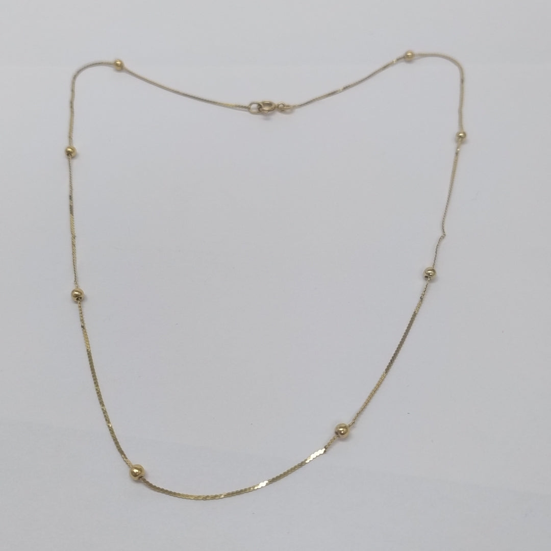 CADENA ORO 14 K 2.8 GRMS (SEMINUEVO)