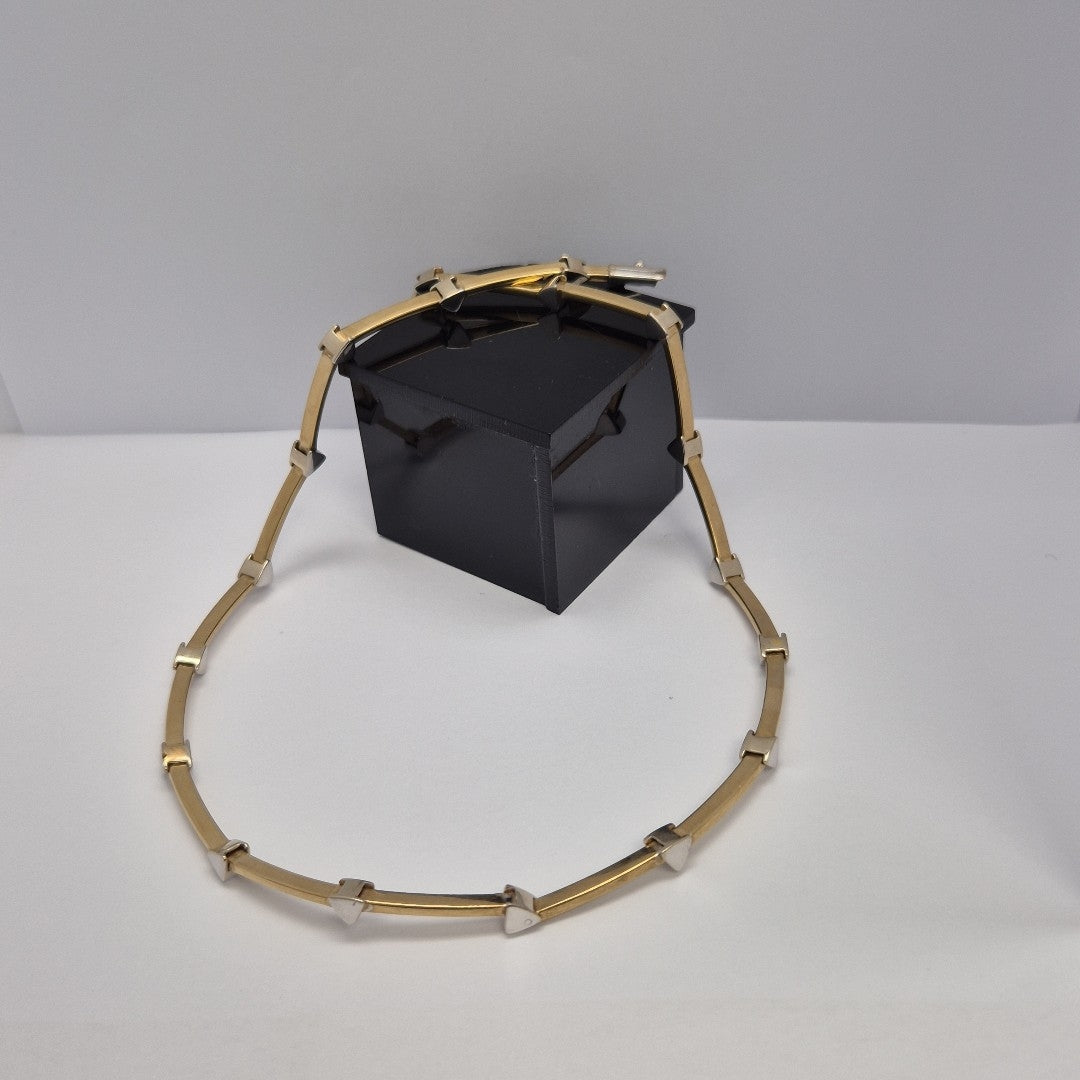 GARGANTILLA ORO,ORO BLANCO 14 K 22,10 GRMS (SEMINUEVO)