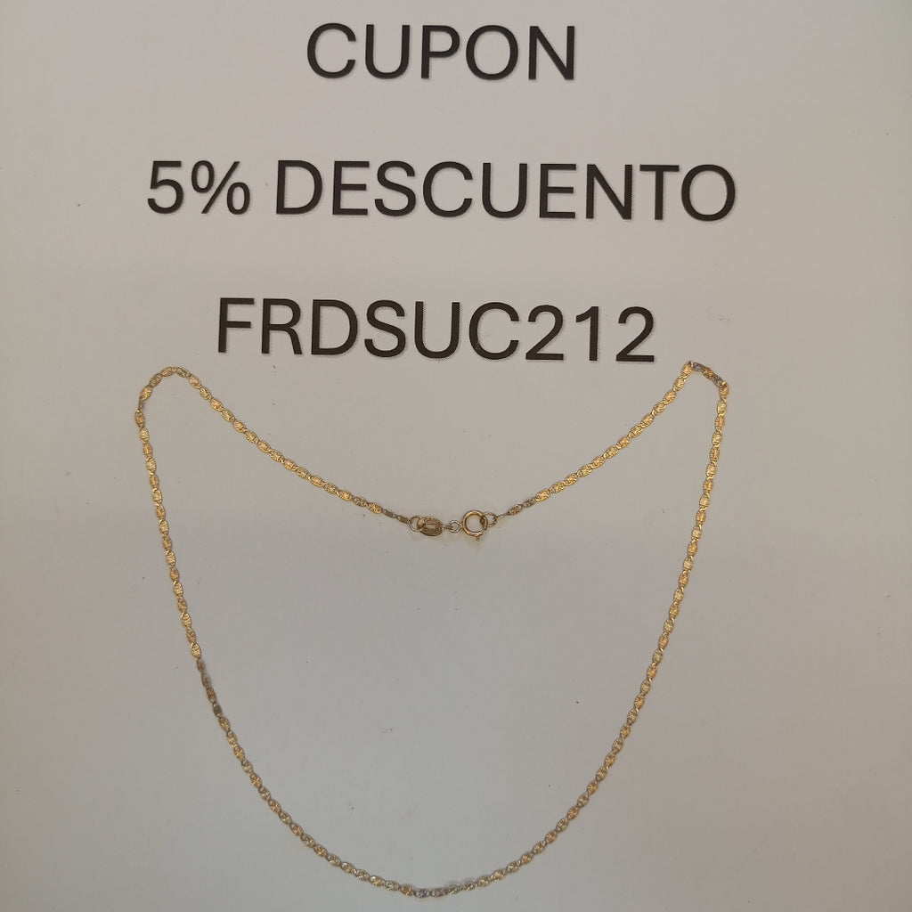 CADENA ORO 10 K 1,50 GRMS (SEMINUEVO)