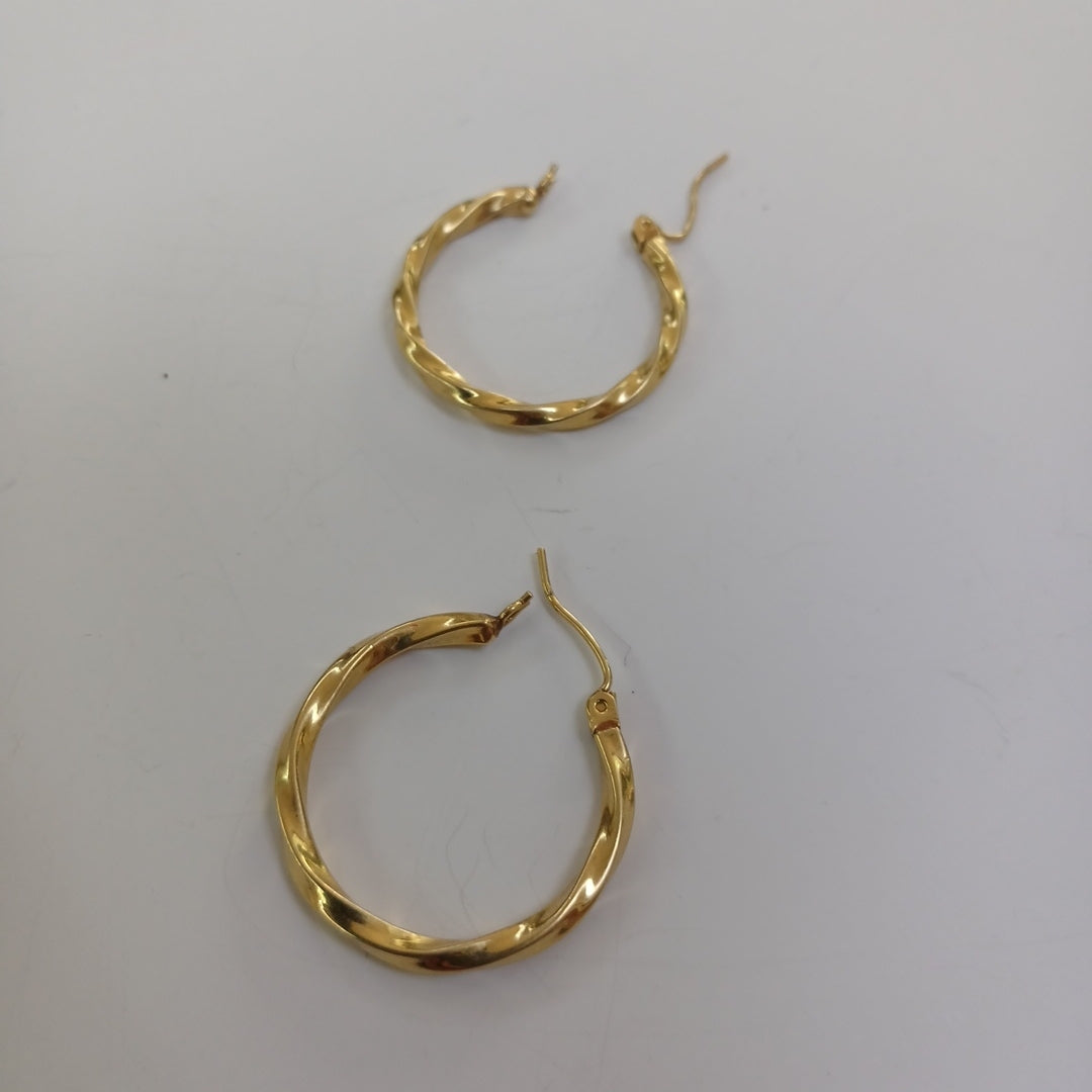 ARRACADAS PAR ORO 14 K 2,10 GRMS (SEMINUEVO)