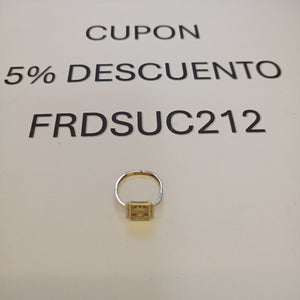 ANILLO DE GRADUACIÓN ORO 8 K 1,00 GRMS (SEMINUEVO)