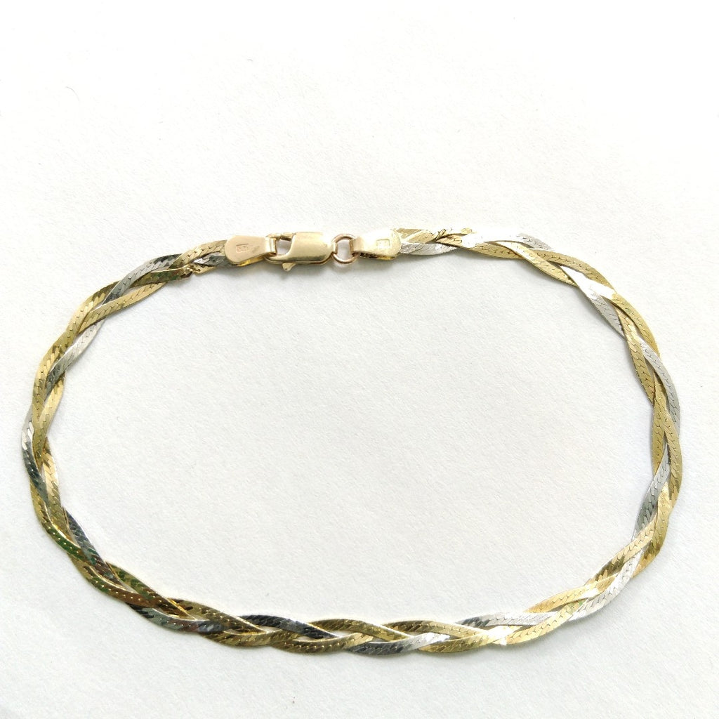 PULSERA ORO, ORO COMBINADO 14 K 3.2 GRMS (SEMINUEVO)