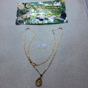 CADENA,MEDALLA RELIGIOSA ORO 10 K 2,60 GRMS (SEMINUEVO)
