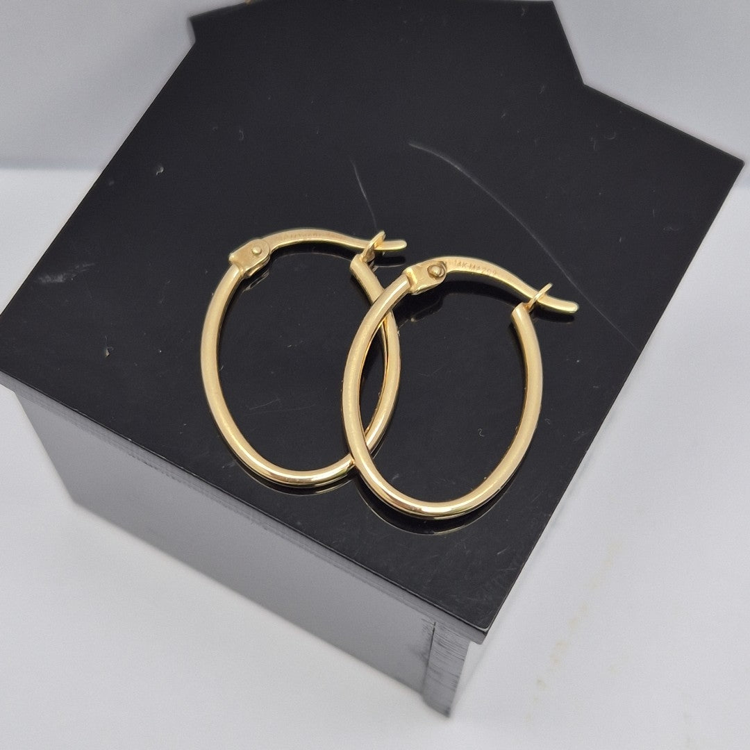 ARRACADAS PAR ORO 14 K 0.9 GRMS (SEMINUEVO)