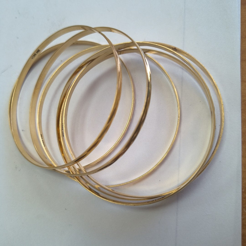 SEMANARIO DE PULSERAS ORO 14 K 37 GRMS (SEMINUEVO)