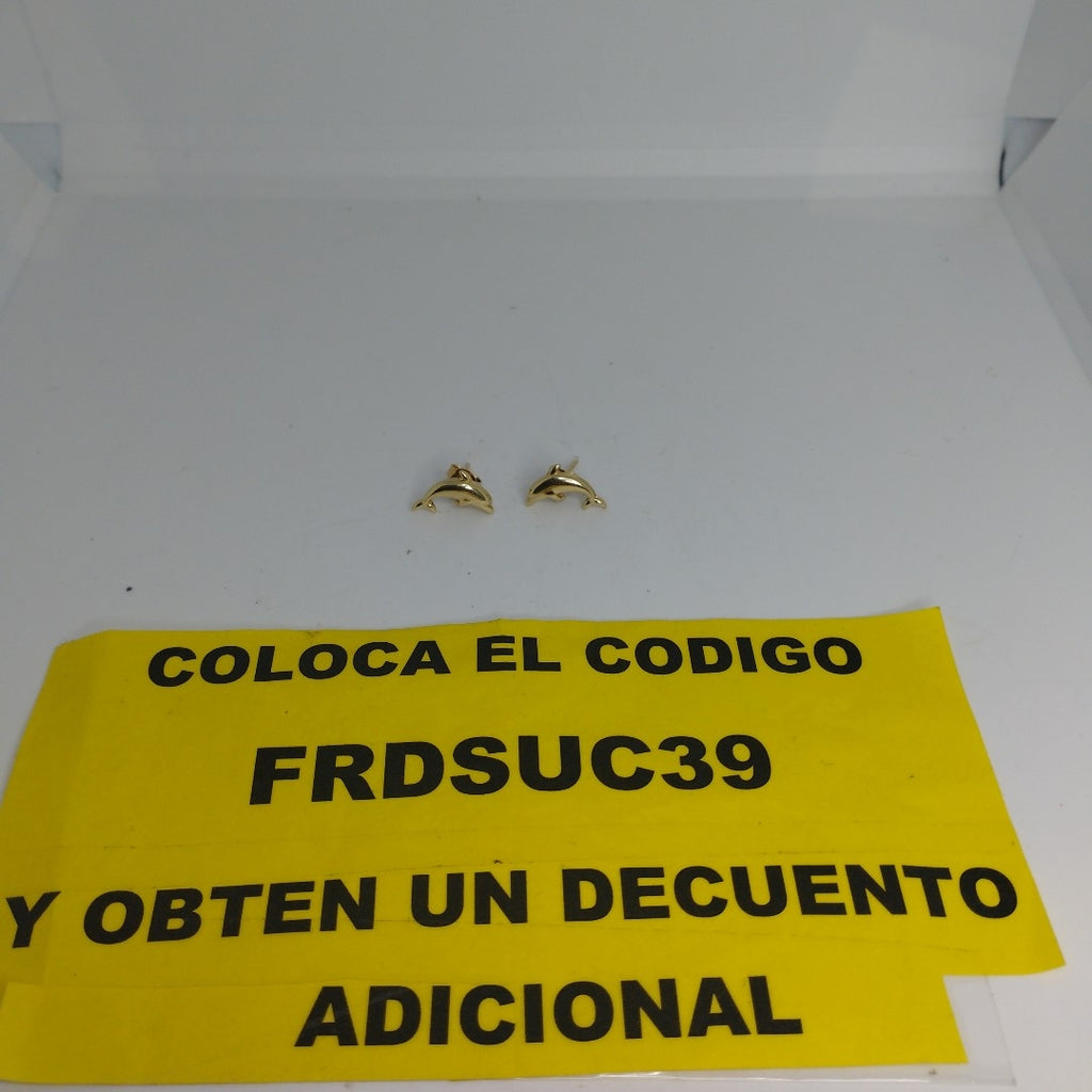 BROQUELES PAR ORO 14 K 1,20 GRMS (SEMINUEVO)