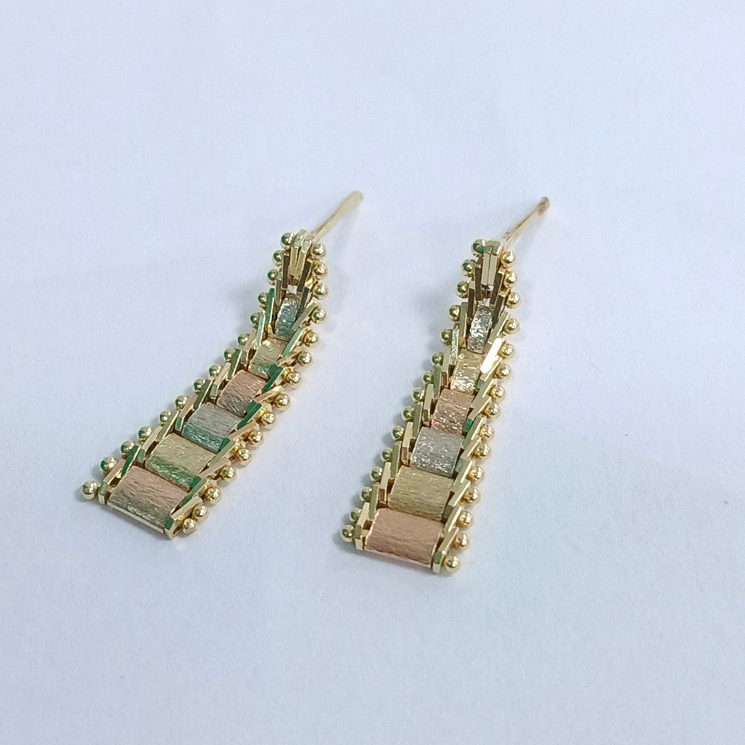 ARETES PAR ORO 14 K 2,50 GRMS (SEMINUEVO)