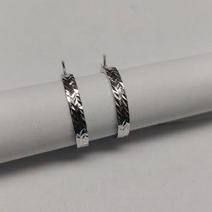 ARRACADAS PAR ORO, ORO BLANCO 14 K 2.1 GRMS (SEMINUEVO)