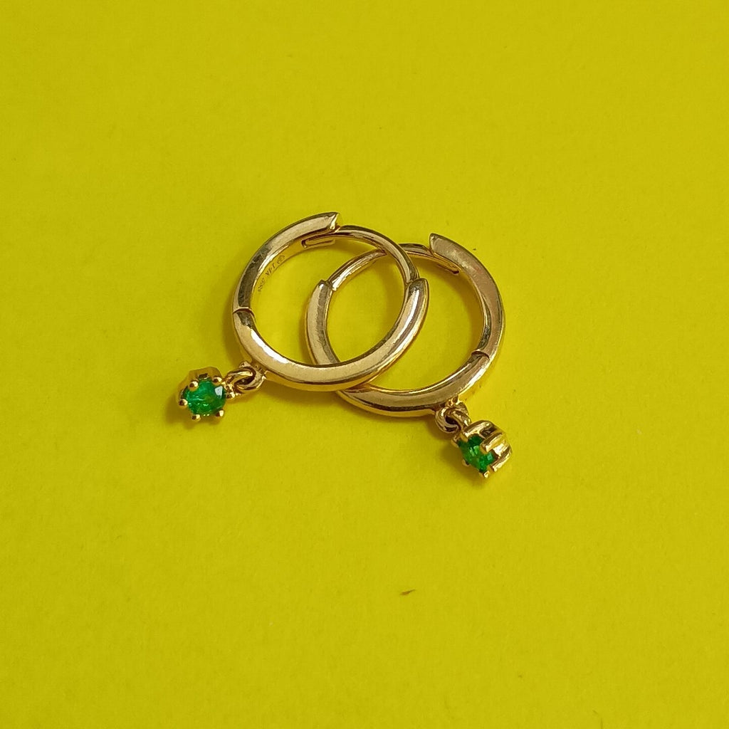 ARRACADAS PAR ORO 14 K 1.1 GRMS (SEMINUEVO)