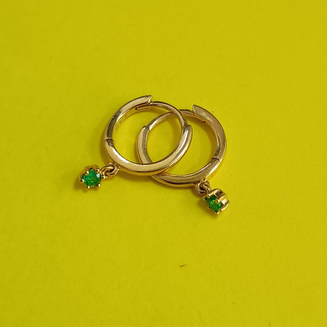 ARRACADAS PAR ORO 14 K 1.1 GRMS (SEMINUEVO)