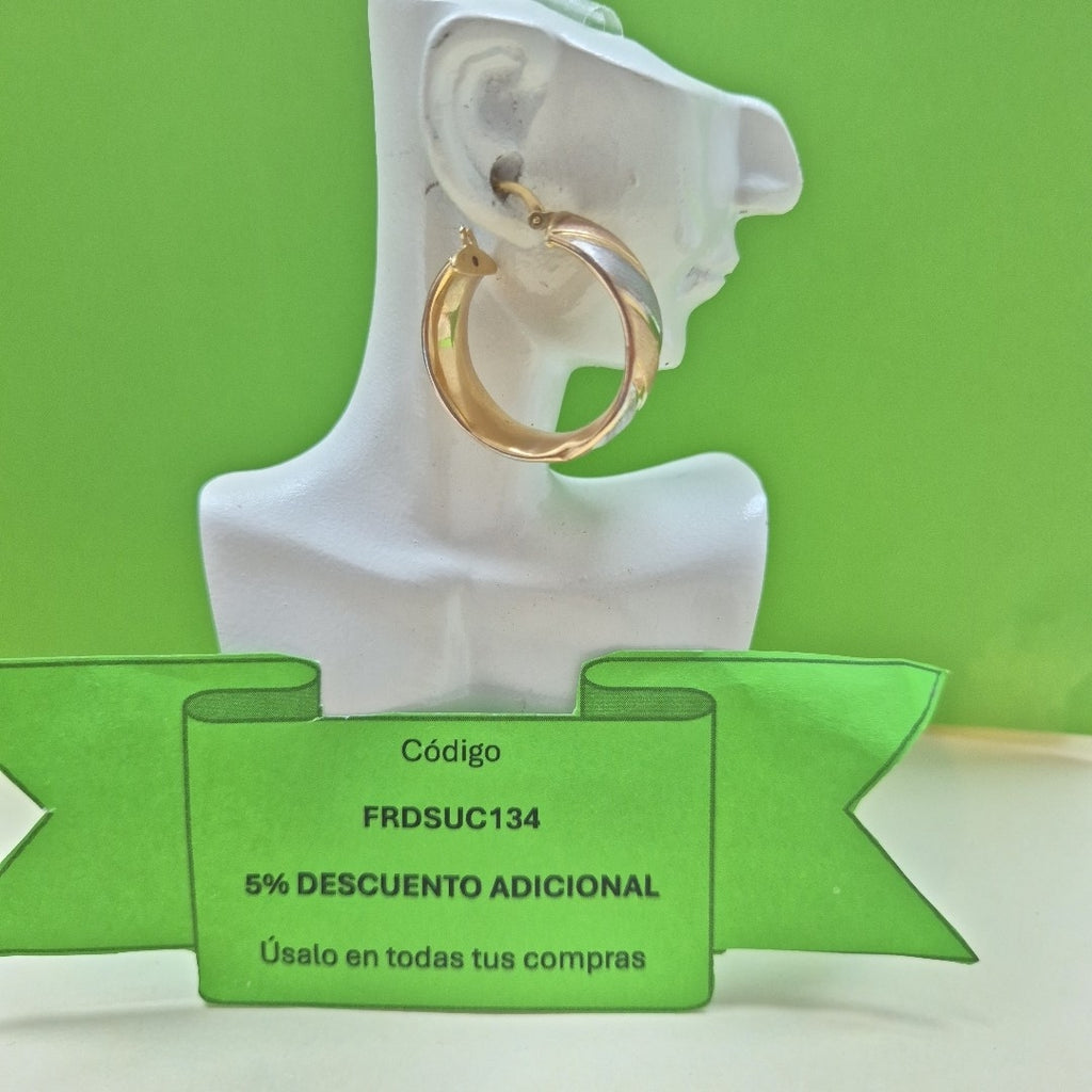 ARRACADAS PAR ORO 14 K 4,40 GRMS (SEMINUEVO)