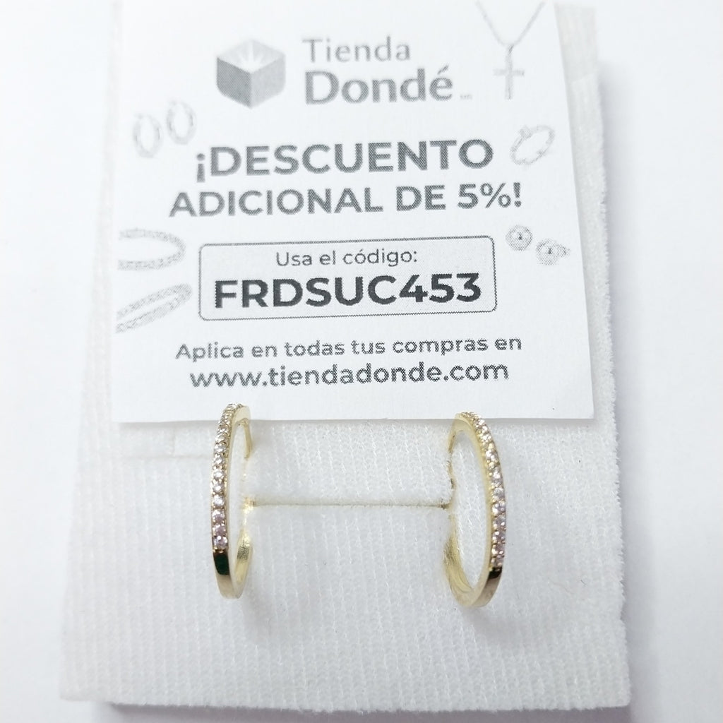 ARRACADAS ORO 10K 2.4 (NUEVO)