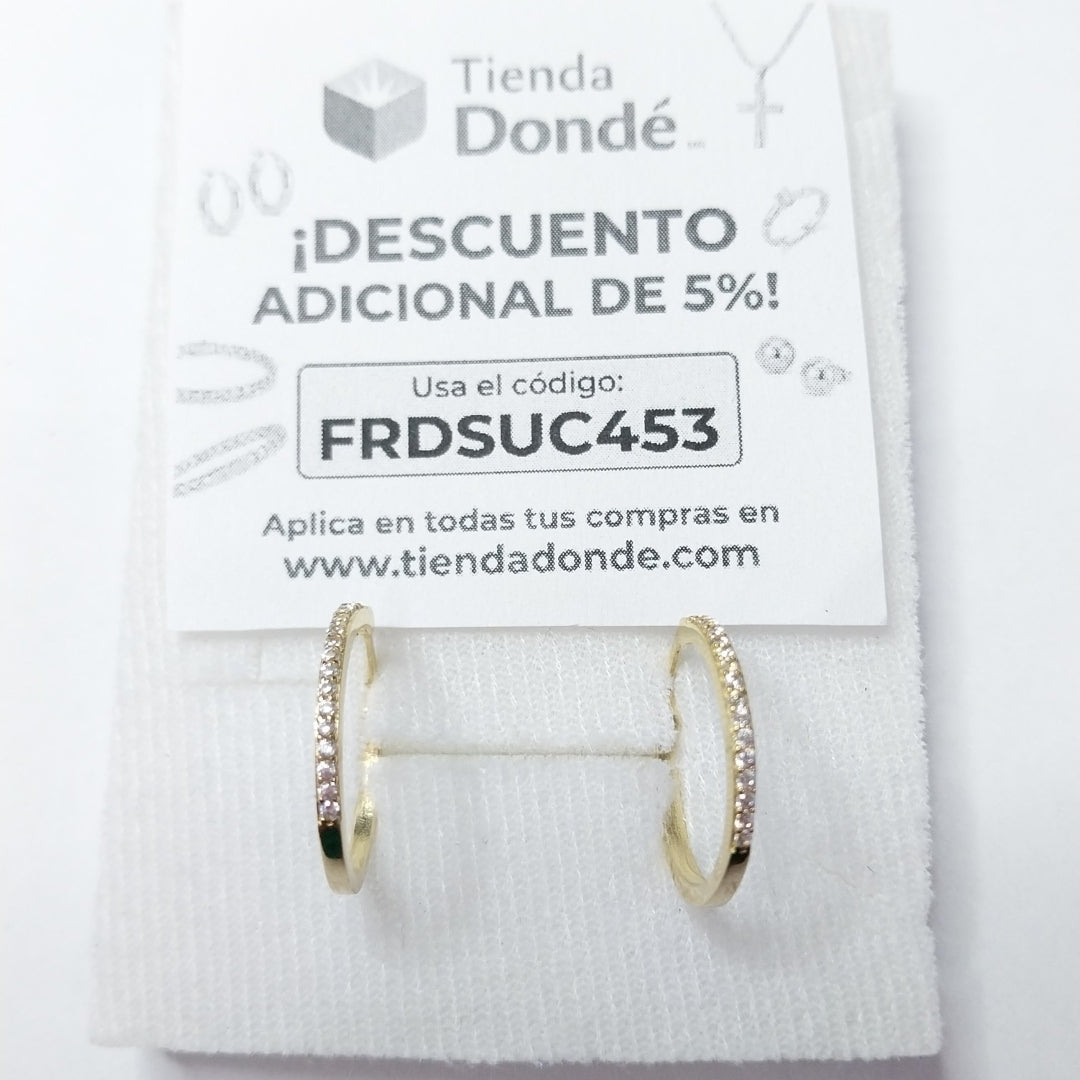 ARRACADAS ORO 10K 2.4 (NUEVO)