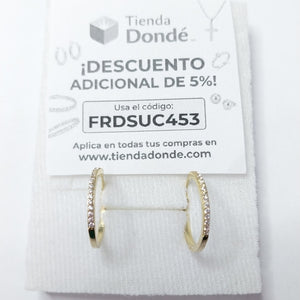 ARRACADAS ORO 10K 2.4 (NUEVO)