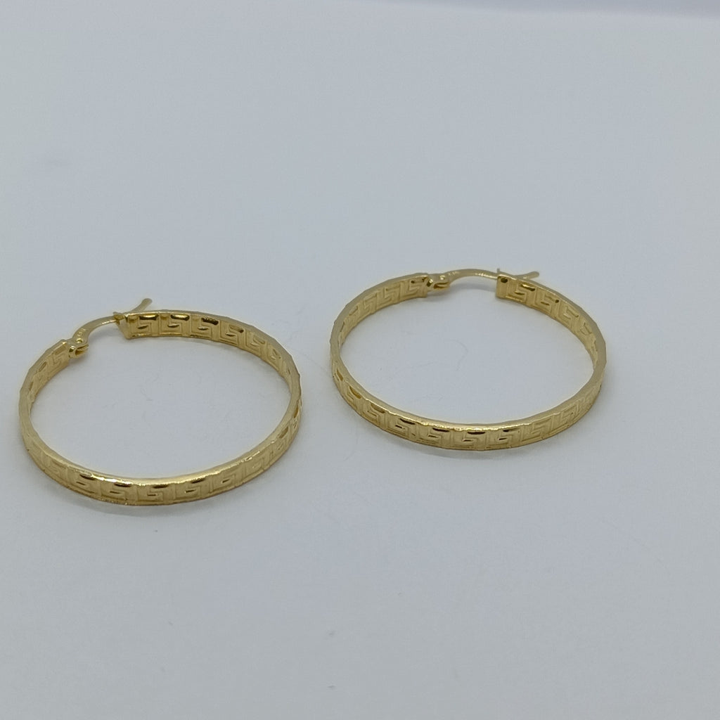 ARETES ARRACADAS FIG GRECAS 14K 3.2 GR (NUEVO)