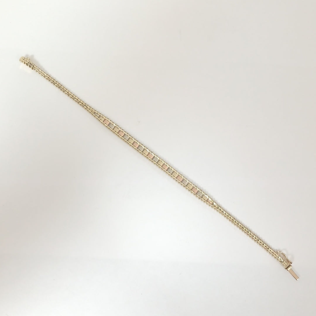 PULSERA ORO, ORO COMBINADO 14 K 7.2 GRMS (SEMINUEVO)