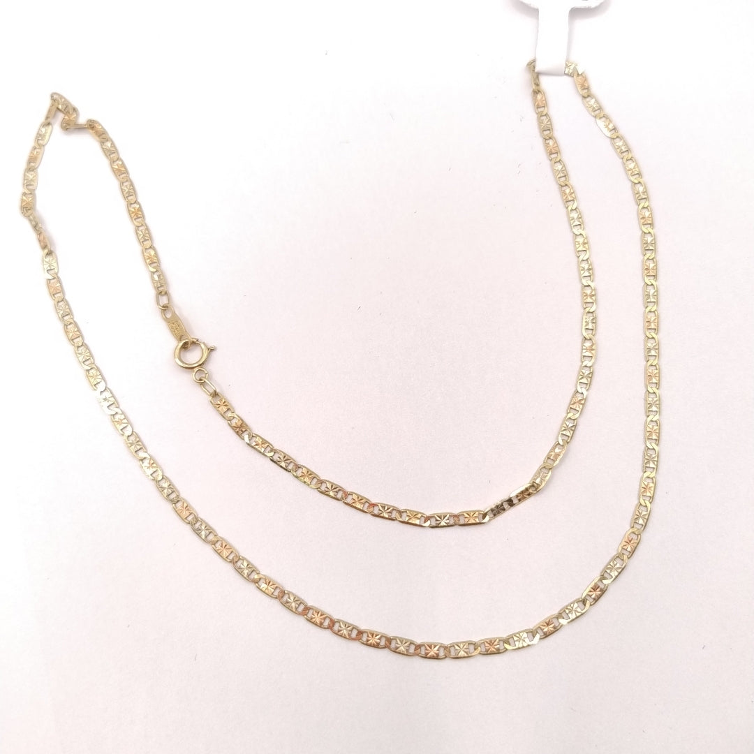 CADENA ORO COMBINADO 10 K 2.6 GRMS (SEMINUEVO)