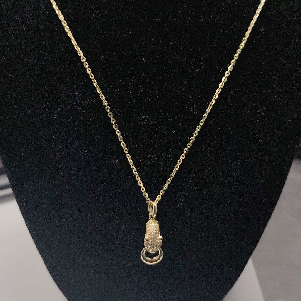 CADENA, DIJE ORO 14 K 5.5 GRMS (SEMINUEVO)