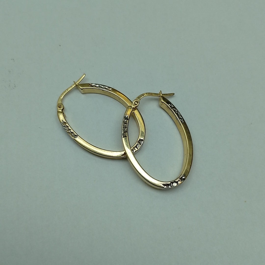 ARRACADAS PAR ORO, RODIADO 14 K 2.6 GRMS (SEMINUEVO)