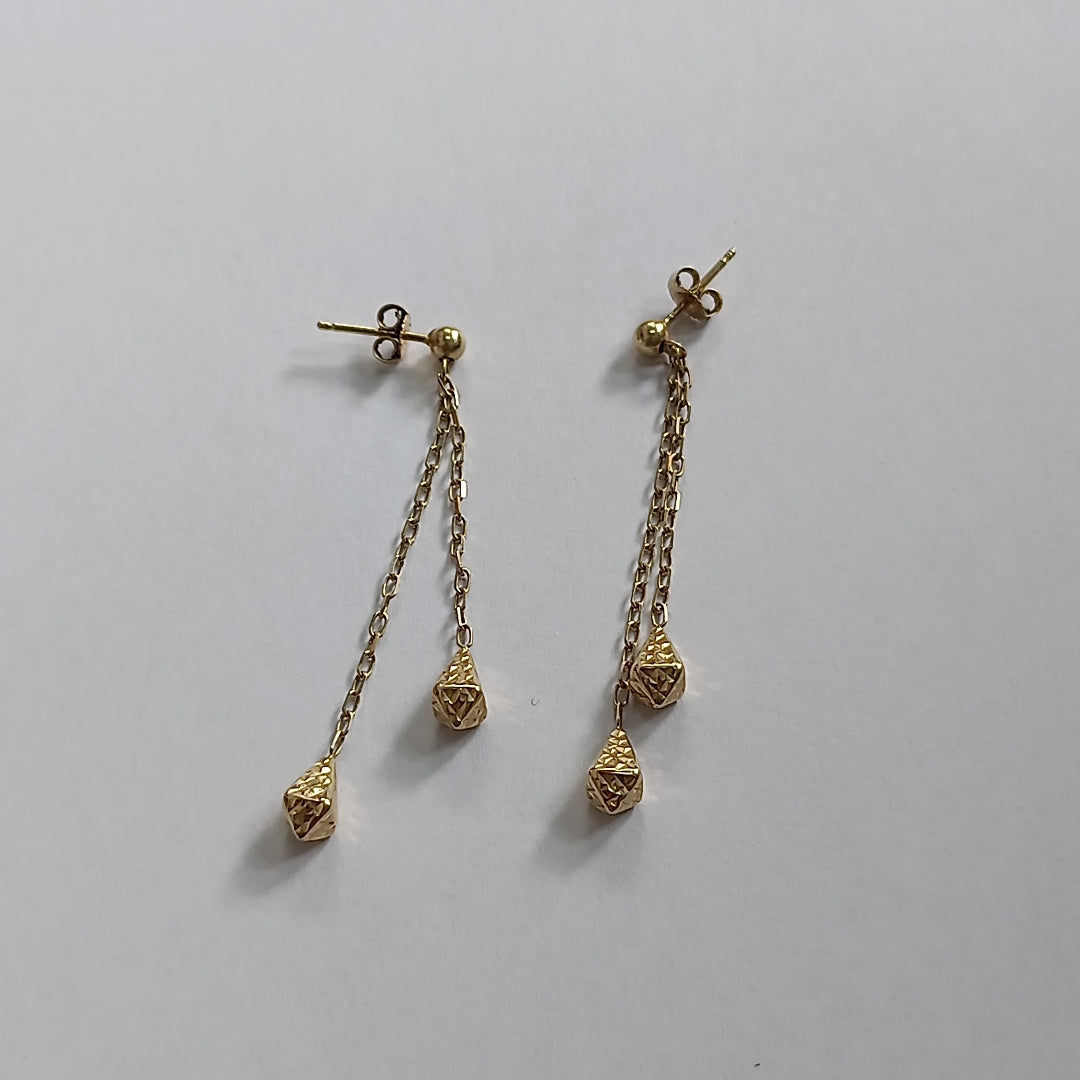 ARETES PAR ORO 14 K 2 GRMS (SEMINUEVO)