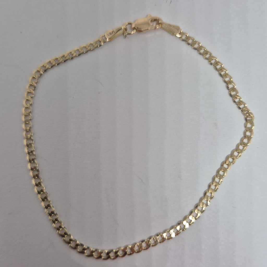 PULSERA BARBADA 14K 18 CM 2 GR (NUEVO)