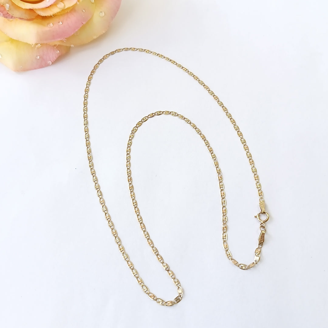 CADENA ORO,ORO COMBINADO 10 K 2,70 GRMS (SEMINUEVO)