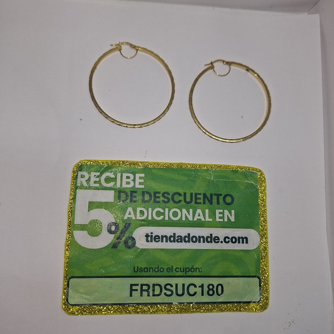 ARRACADAS PAR ORO 14 K 3.2 GRMS (SEMINUEVO)