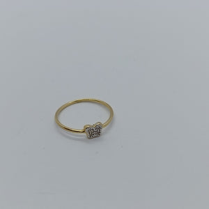ANILLO ANILLITO MARIPOSA C CIRCONIAS 14K 7 TALLA 1 GR (NUEVO)