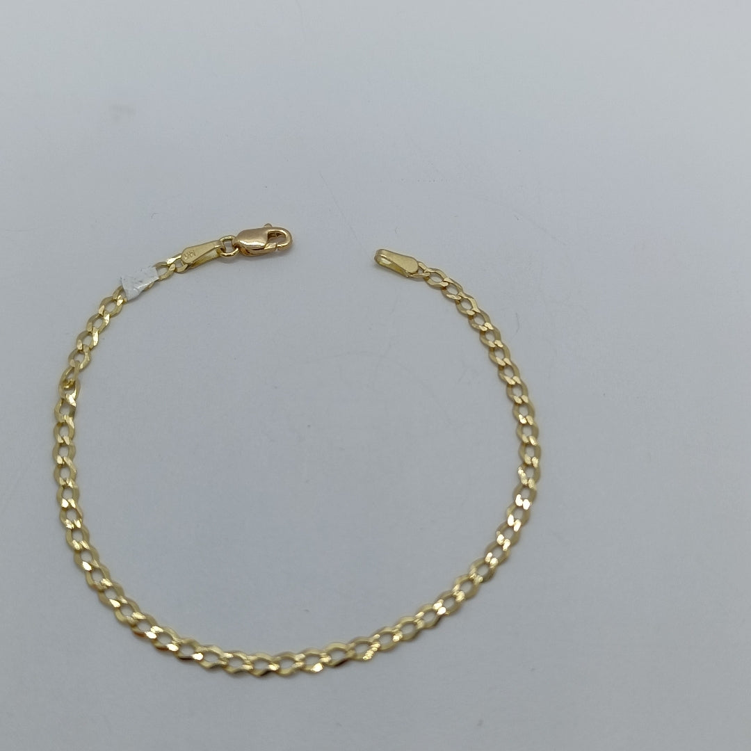 PULSERA BARBADA 14K 18 CM 1.9 GR (NUEVO)