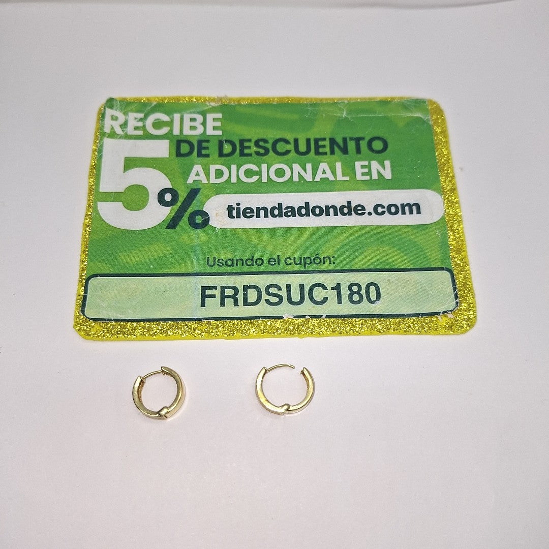 ARRACADAS PAR ORO 10 K 2 GRMS (SEMINUEVO)