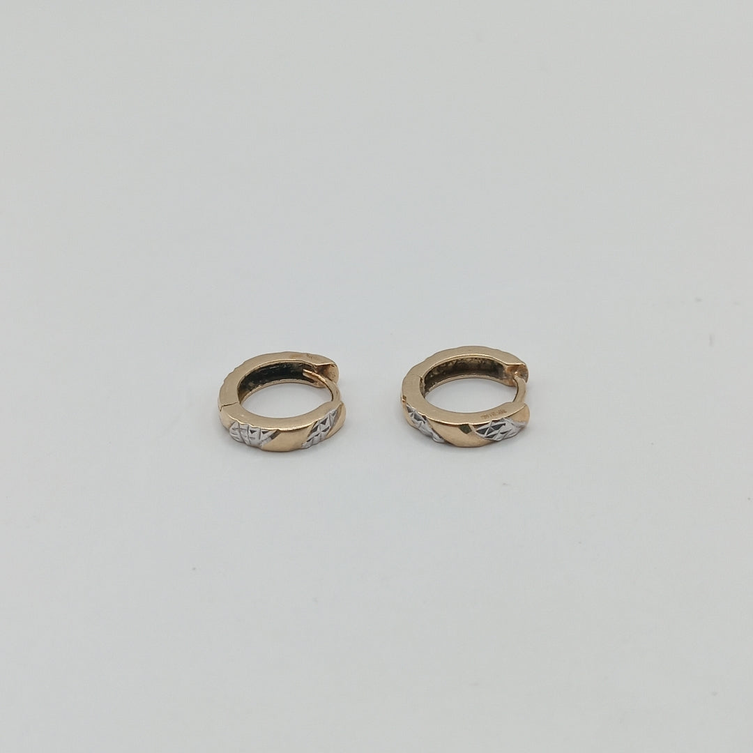 ARRACADAS PAR ORO,RODIADO 10 K 1,40 GRMS (SEMINUEVO)