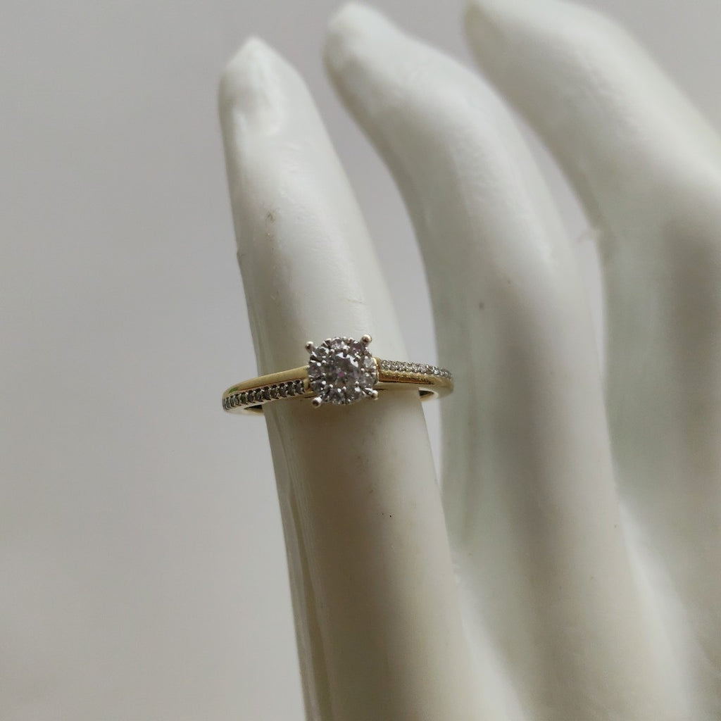 SOLITARIO ORO 14 K 2 GRMS (SEMINUEVO)