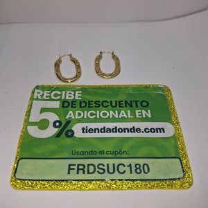 ARRACADAS PAR ORO 14 K 3.4 GRMS (SEMINUEVO)