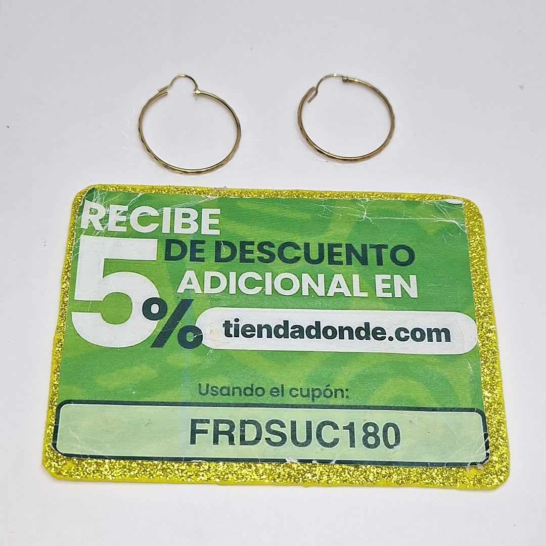 ARRACADAS PAR ORO 10 K 2,00 GRMS (SEMINUEVO)