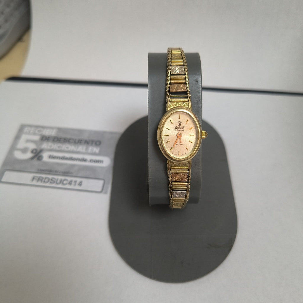RELOJ CAJA ACERO PULSO ORO ORO 14 K 19.6 GRMS (SEMINUEVO)
