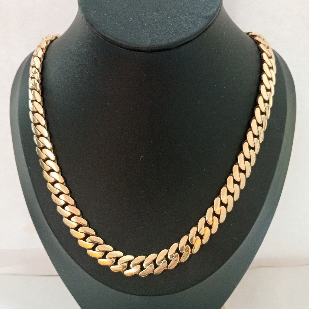 CADENAS BARBADA AMARILLA ORO 14K 53.5 (NUEVO)