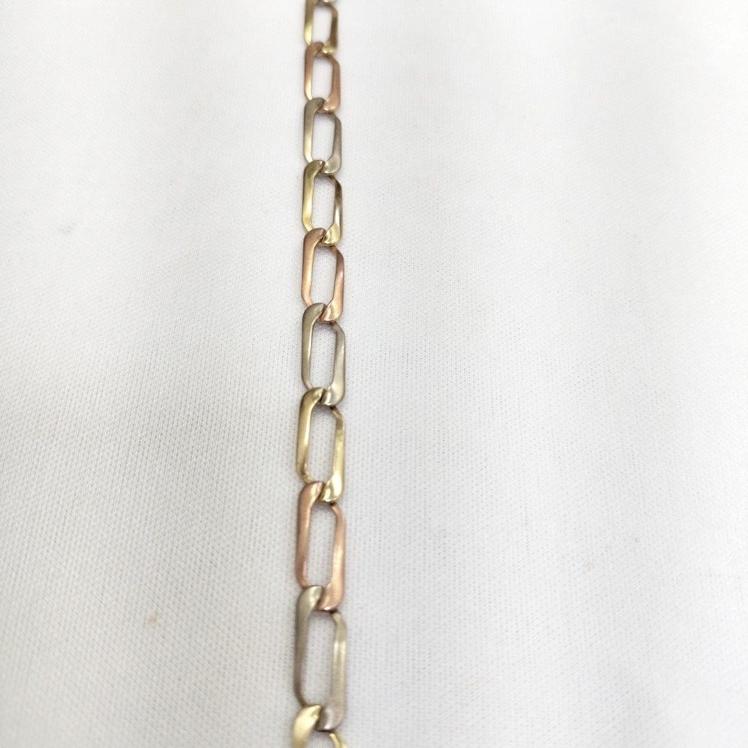 PULSERA ORO COMBINADO 10 K 6,20 GRMS (SEMINUEVO)