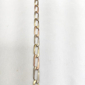 PULSERA ORO COMBINADO 10 K 6,20 GRMS (SEMINUEVO)