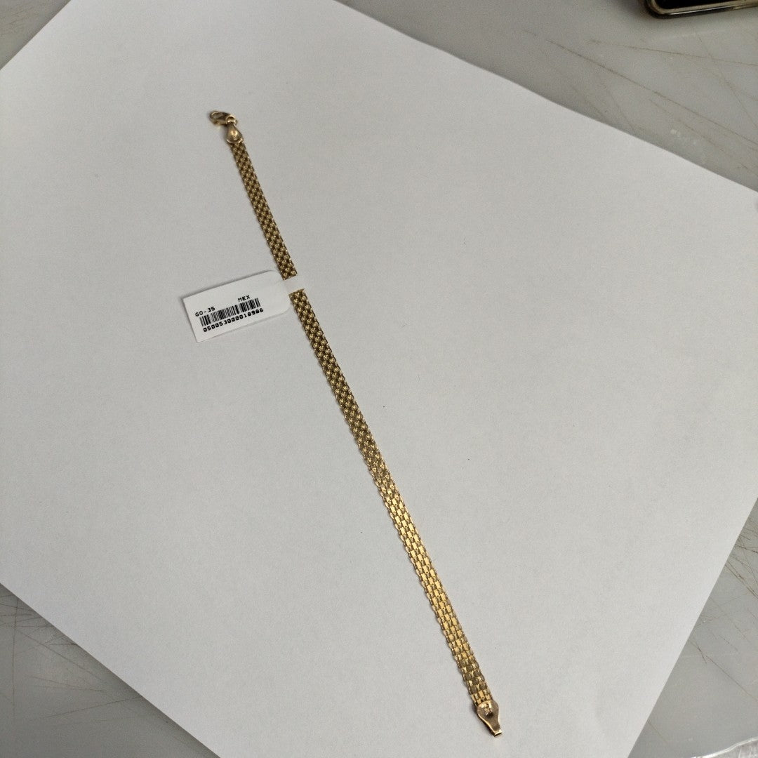 PULSERA ESPECIAL 14K 21 CM 5 GR (NUEVO)