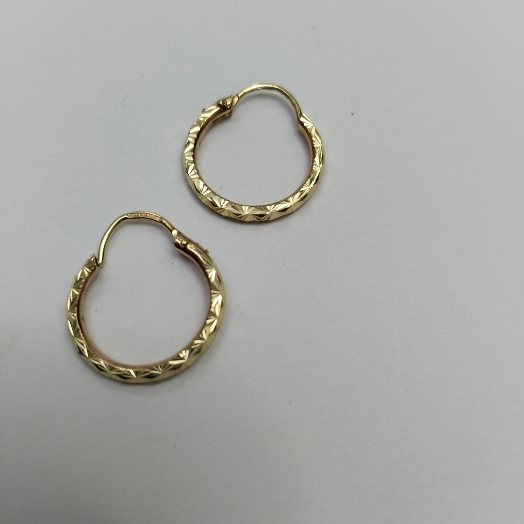ARRACADAS PAR ORO 10 K 1.2 GRMS (SEMINUEVO)