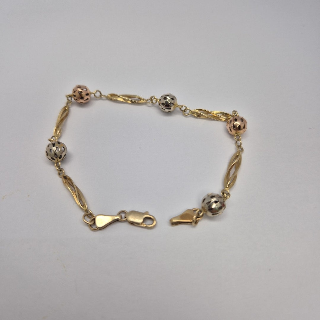 PULSERA ORO,RODIADO 14 K 5,70 GRMS (SEMINUEVO)