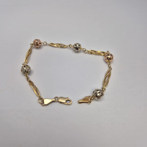 PULSERA ORO,RODIADO 14 K 5,70 GRMS (SEMINUEVO)