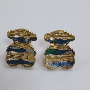 BROQUELES PAR ORO COMBINADO 14 K 3,20 GRMS (SEMINUEVO)