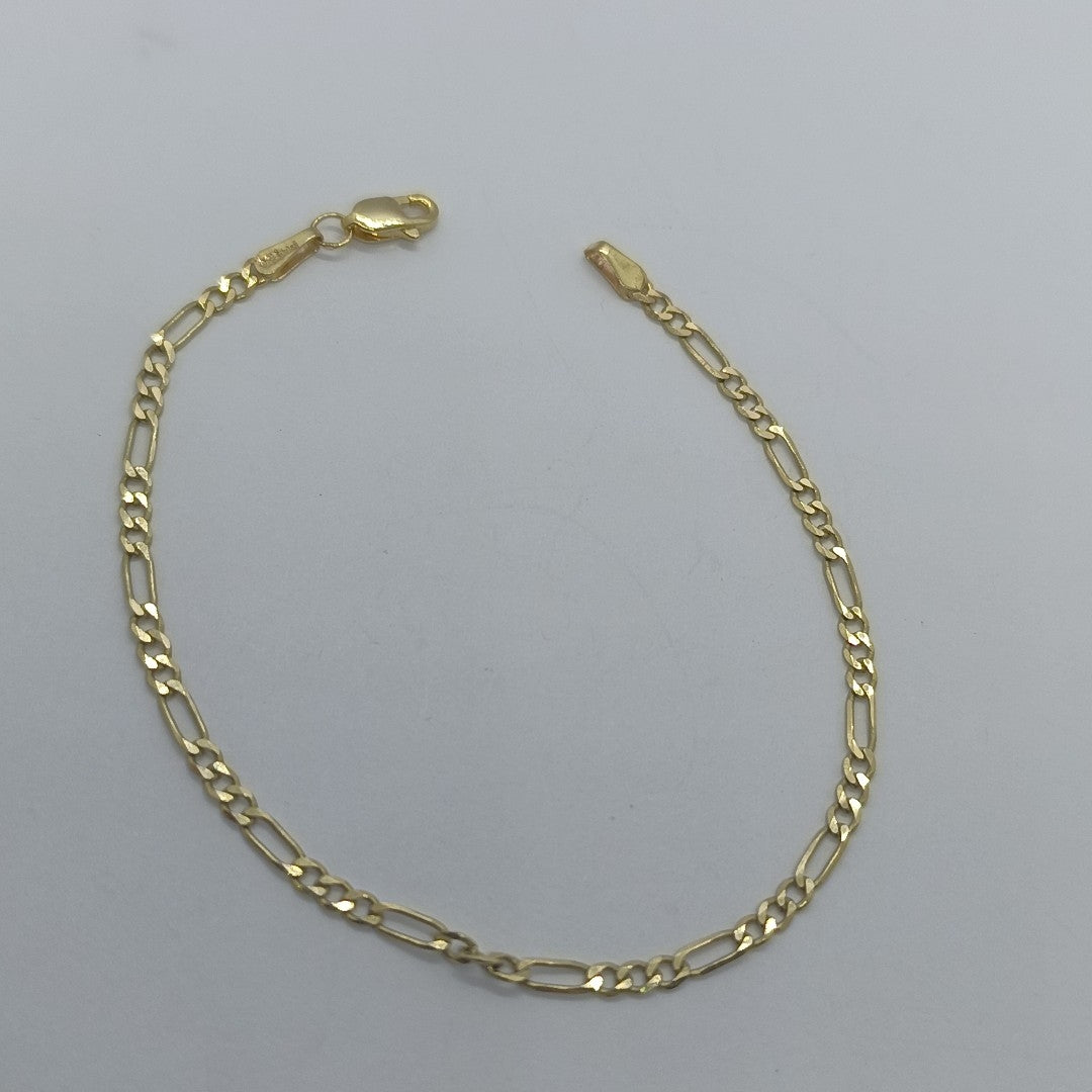 PULSERA TEJIDO 3X1 14K 18 CM 2 GR (NUEVO)