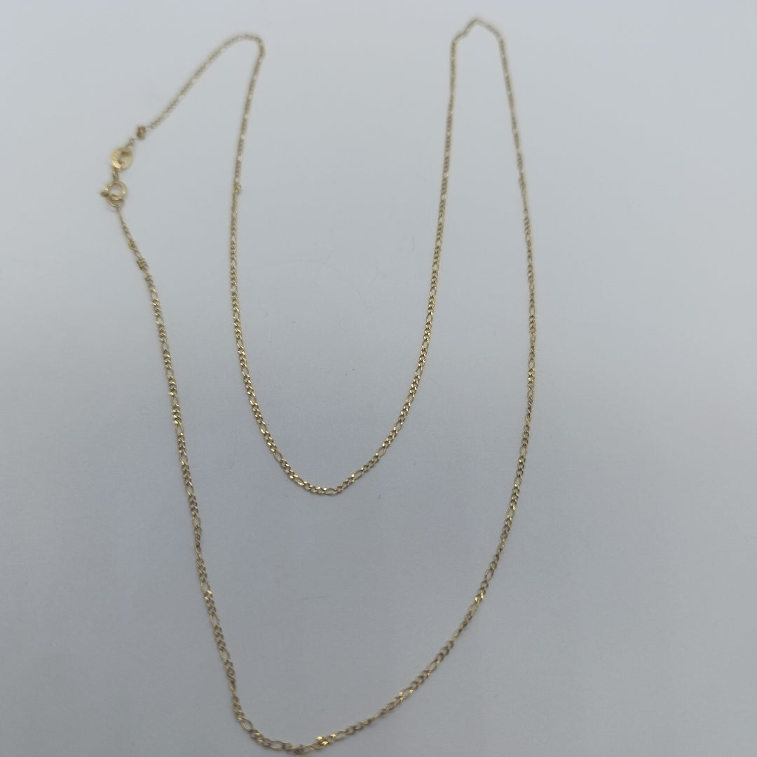 CADENA 3 X 1 1.7GR 60 CM 14K (NUEVO)