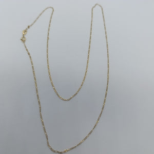 CADENA 3 X 1 1.7GR 60 CM 14K (NUEVO)